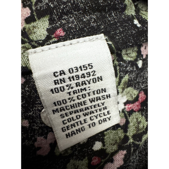 April Cornell Merriment Dress Black Floral Size XXL NWT - Picture 10 of 10